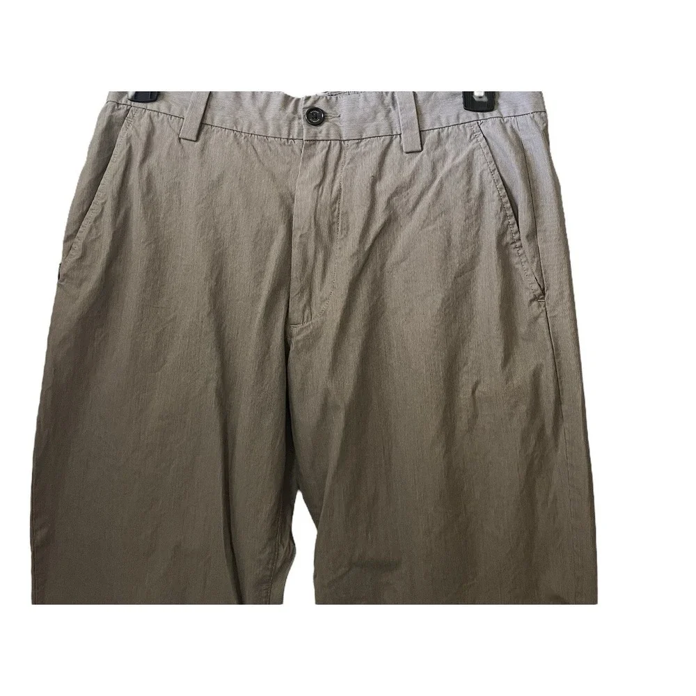 Banana Republic Khaki Wide Leg Pants 32x30 Beige Cotton Casual Dress Trousers
